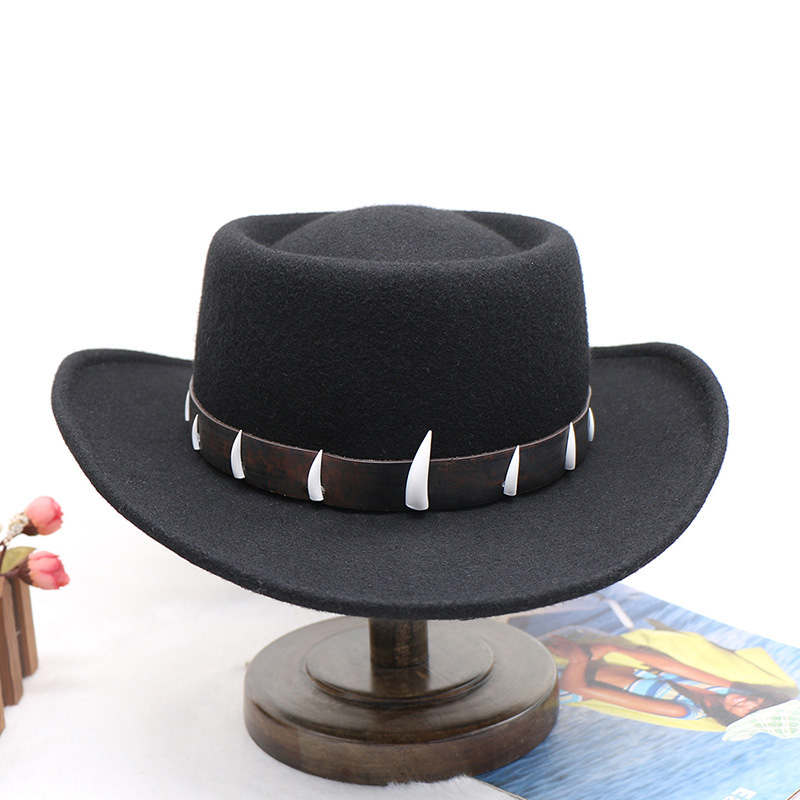 Fedora Hat Wool - Vintage Wool Felt Wide Brim Fedora