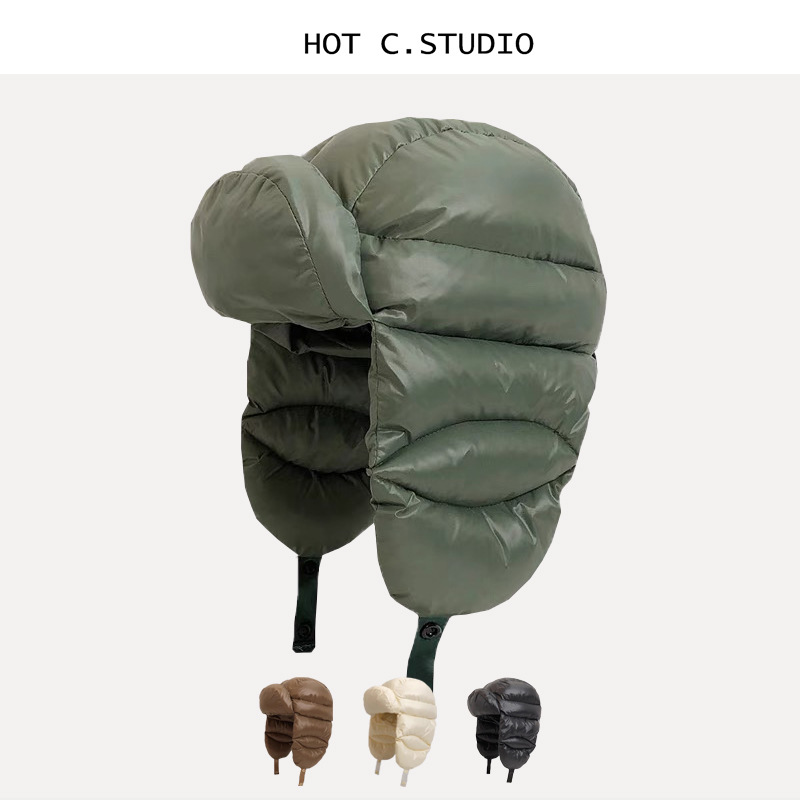 Trapper Hat Ear Flap - Winter Warm Down Ushanka Hat Waterproof