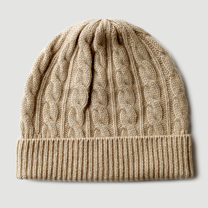 100% Pure Cashmere Knit Beanie - đánh giá và giá Beanie Cuffed Knit