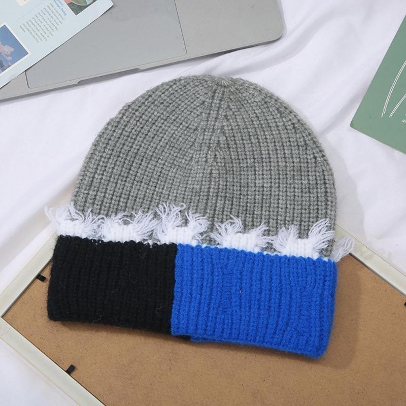 Phiên Bản Hàn Quốc Phối Màu Đa - đánh giá và giá Beanie Cuffed Knit