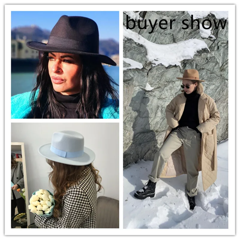 Nón Fedora Nữ Mùa Đông Mũ Nam  - đánh giá và giá Fedora Hat Wool