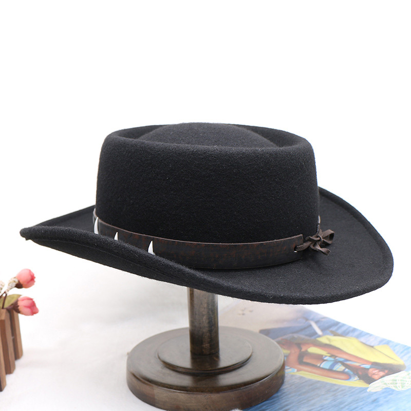 Vintage Wool Felt Wide Brim Fe - đánh giá và giá Fedora Hat Wool