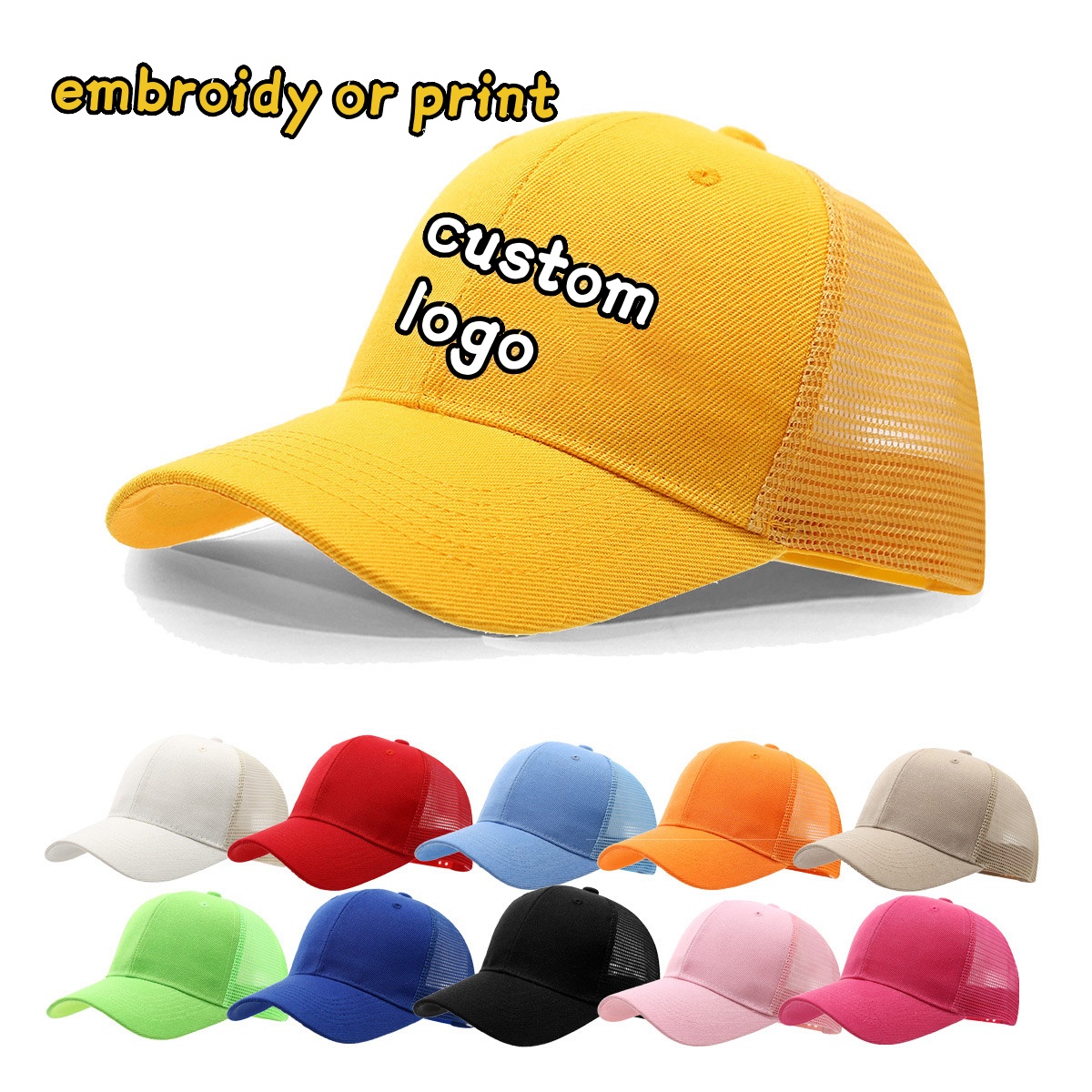 Custom Logo Cap Embroidery Pri - đánh giá và giá Trucker Cap Mesh