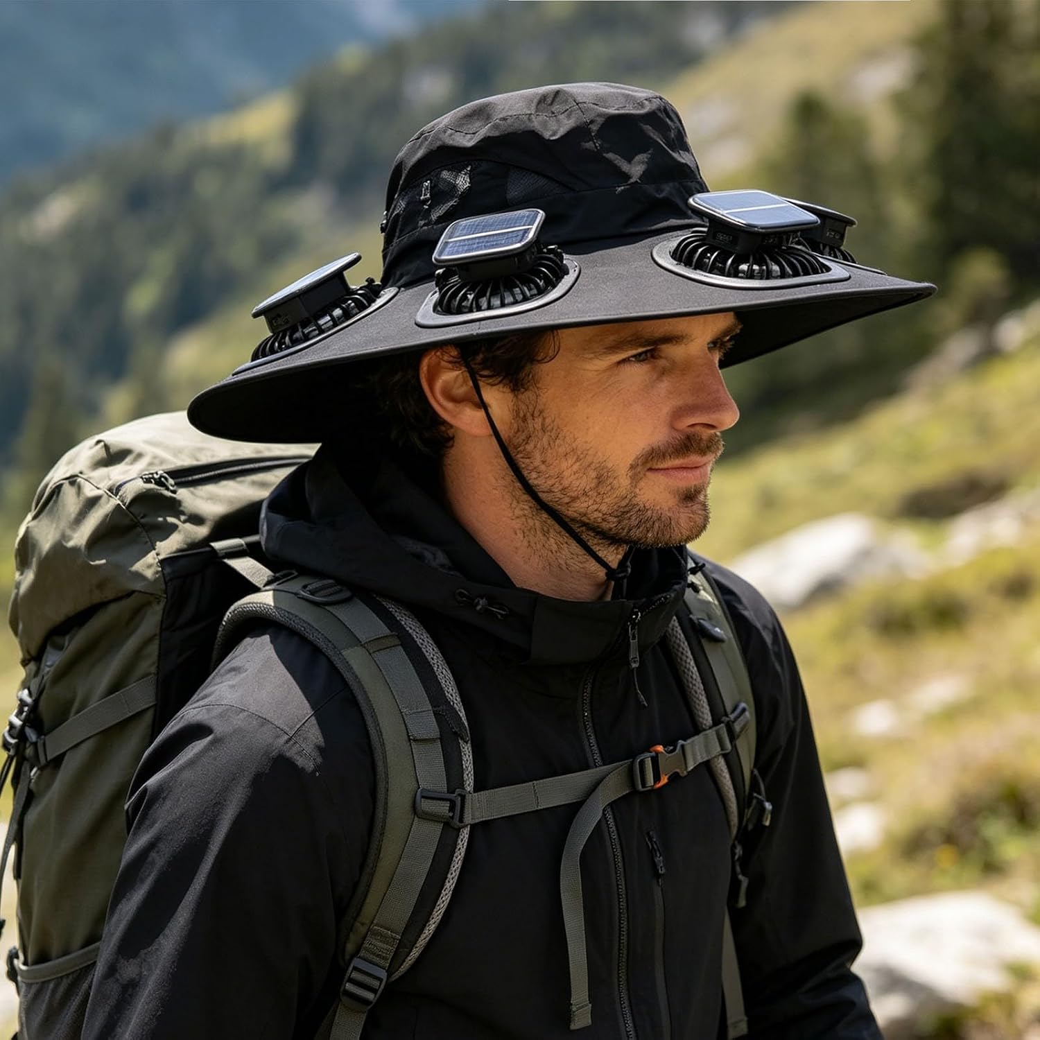 Hot 6 Fans Solar Fan Hat Breat - đánh giá và giá Visor Sun Hat