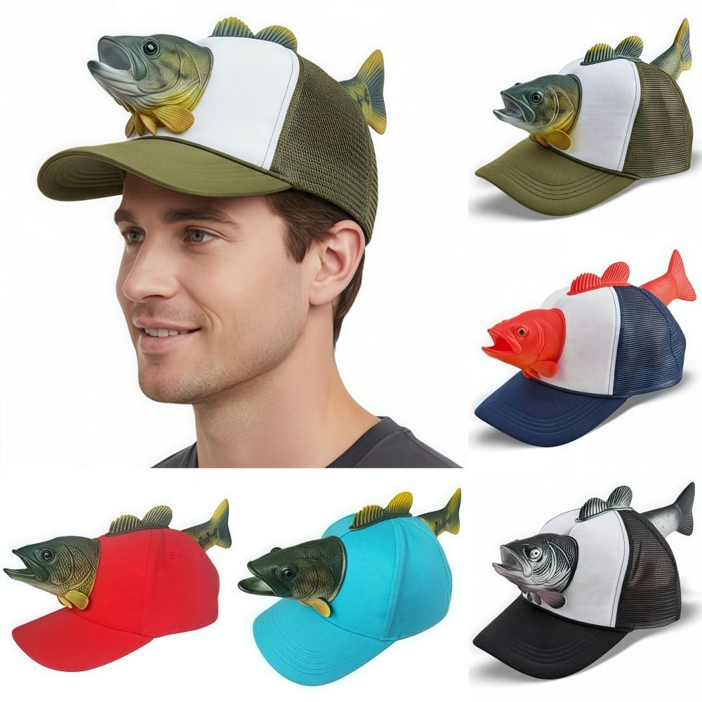 Funny 3D Fish Animal Trucker H - đánh giá và giá Trucker Cap Mesh