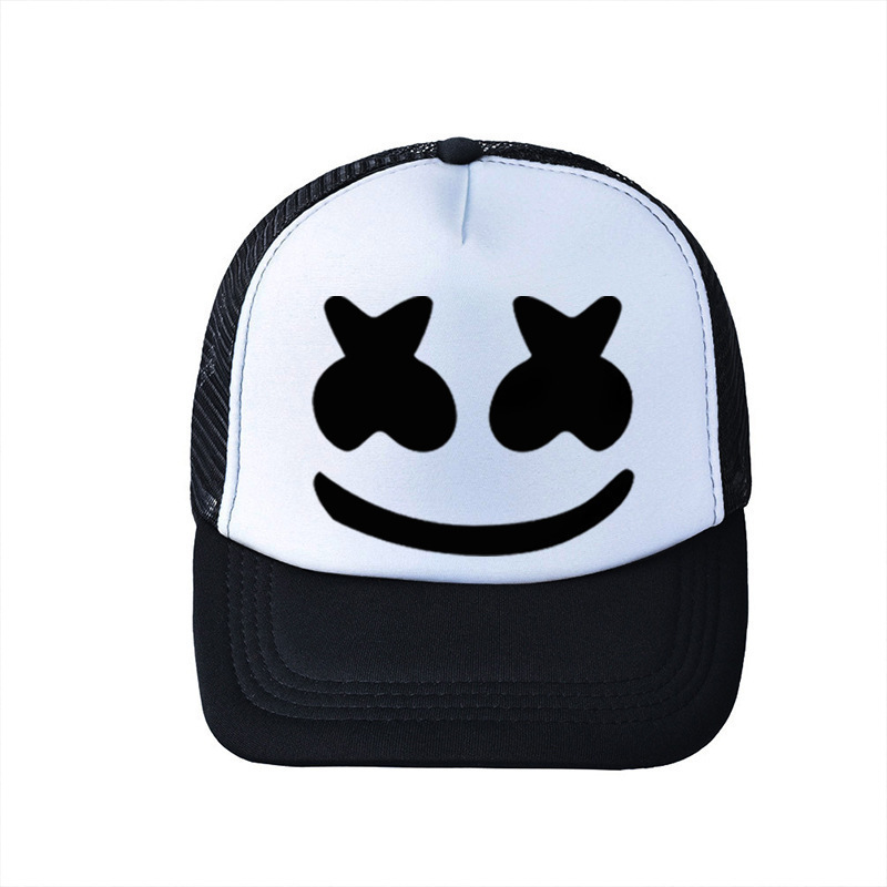 DJ Hip Pop Hat Marshmello Cosp - đánh giá và giá Trucker Cap Mesh