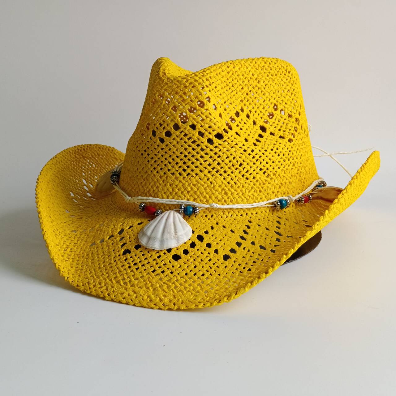 Bright yellow Cowboy Straw Hat - đánh giá và giá Cowboy Hat Straw