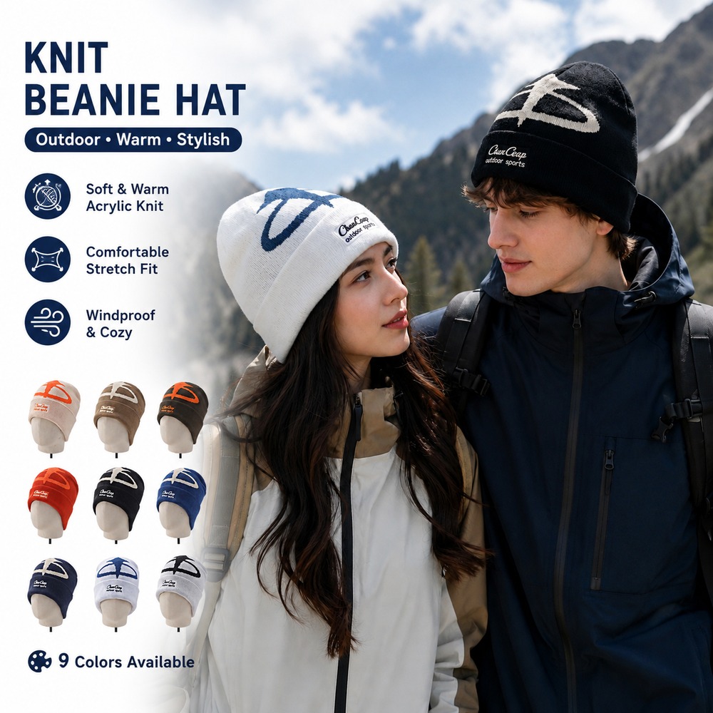 Unisex Winter Knit Beanie Hat  - đánh giá và giá Beanie Cuffed Knit