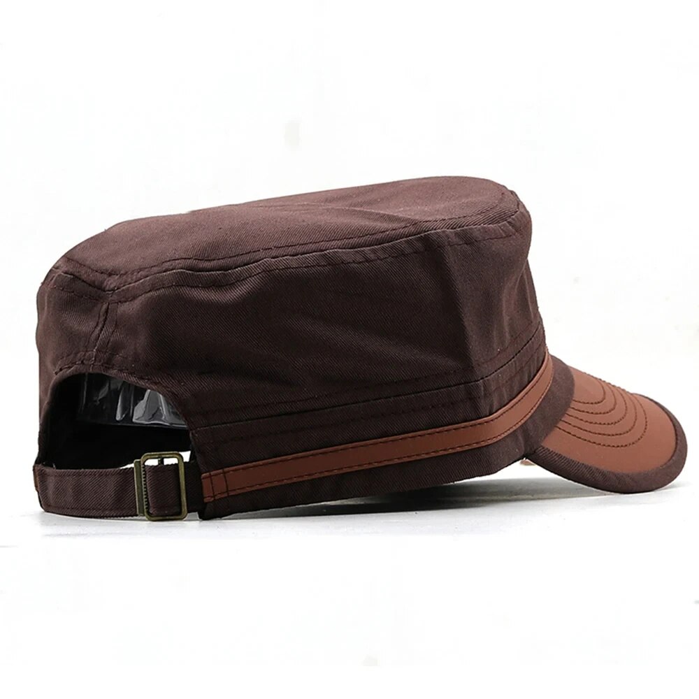 Casual Cadet Hat Man Flat Top  - đánh giá và giá Dad Hat Cotton