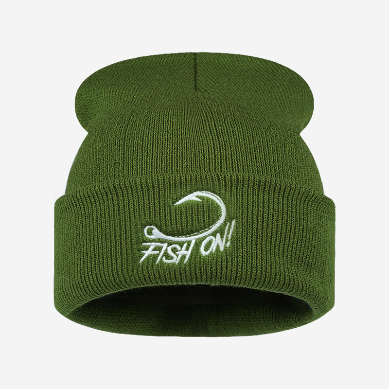 Outdoor Angler Fish On Embroid - đánh giá và giá Beanie Cuffed Knit