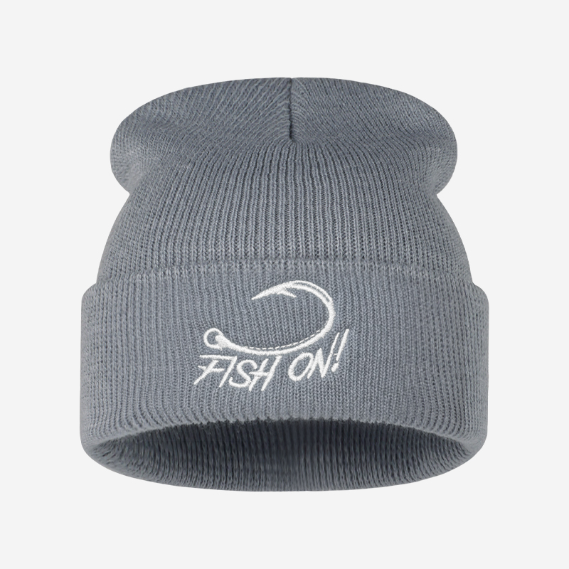 Outdoor Angler Fish On Embroid - đánh giá và giá Beanie Cuffed Knit