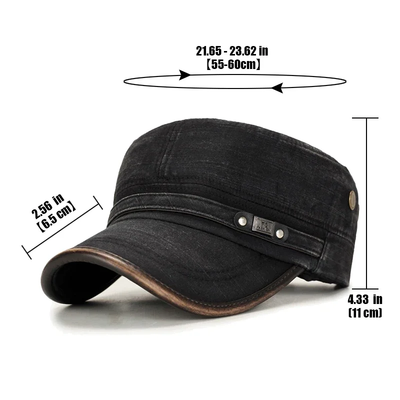 Leather Brim Washed Distressed - đánh giá và giá Dad Hat Cotton