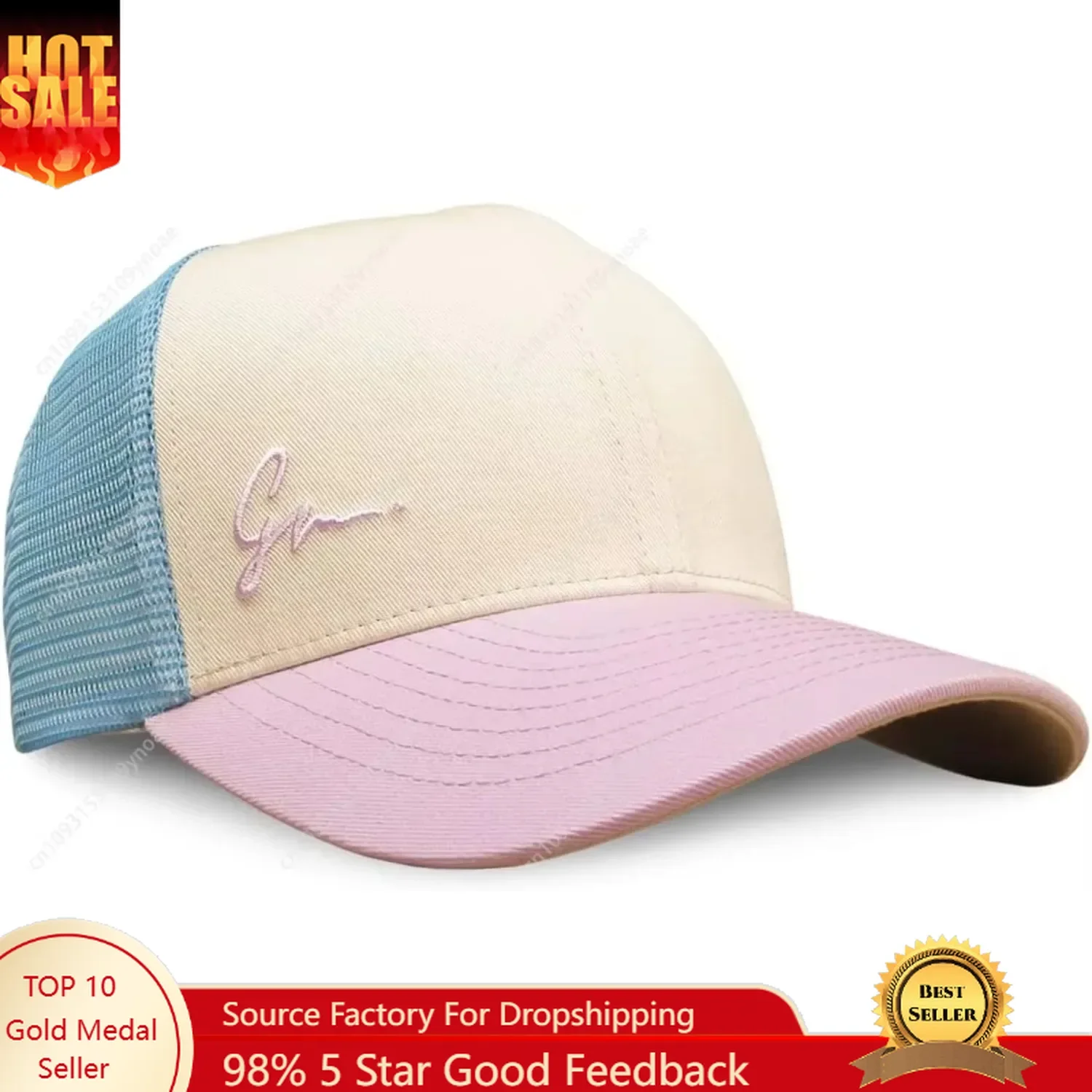 Grace Folly Beach Trucker Hat  - đánh giá và giá Dad Hat Cotton